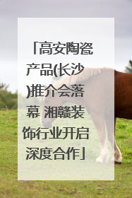高安陶瓷产品(长沙)推介会落幕 湘赣装饰行业开启深度合作