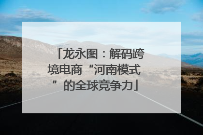 龙永图：解码跨境电商“河南模式”的全球竞争力