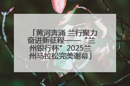 黄河奔涌 兰行聚力 奋进新征程——“兰州银行杯”2025兰州马拉松完美谢幕