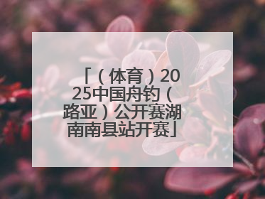 （体育）2025中国舟钓（路亚）公开赛湖南南县站开赛