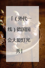 （外代一线）德国国会大厦灯光秀