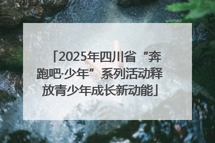 2025年四川省“奔跑吧·少年”系列活动释放青少年成长新动能