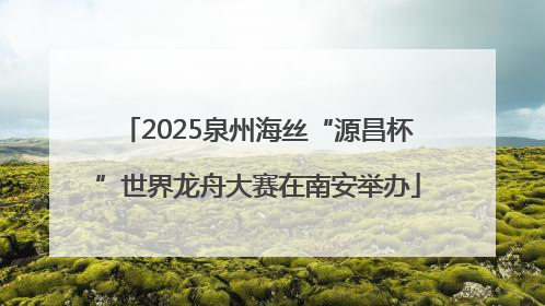 2025泉州海丝“源昌杯”世界龙舟大赛在南安举办