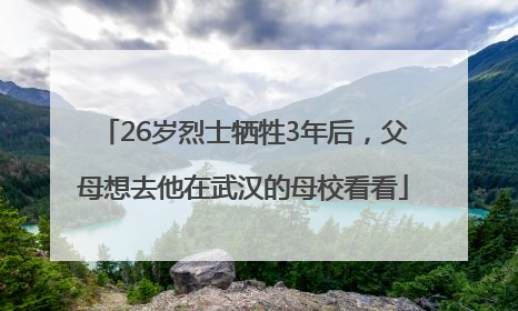 26岁烈士牺牲3年后，父母想去他在武汉的母校看看