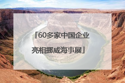 60多家中国企业亮相挪威海事展