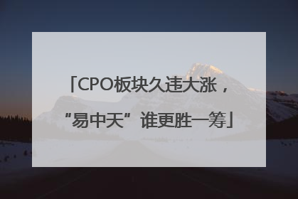 CPO板块久违大涨，“易中天”谁更胜一筹